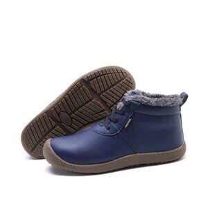 Men’s Winter Anti-Slip Ankle Boots Full Faux Fur Lined Size US12/EU46 Blue NWOB